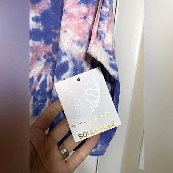 NWT Spiritual Gangster x Soul Cycle Supernova Tiedye Seamless Tank Blue Tied M/L - Picture 10 of 12
